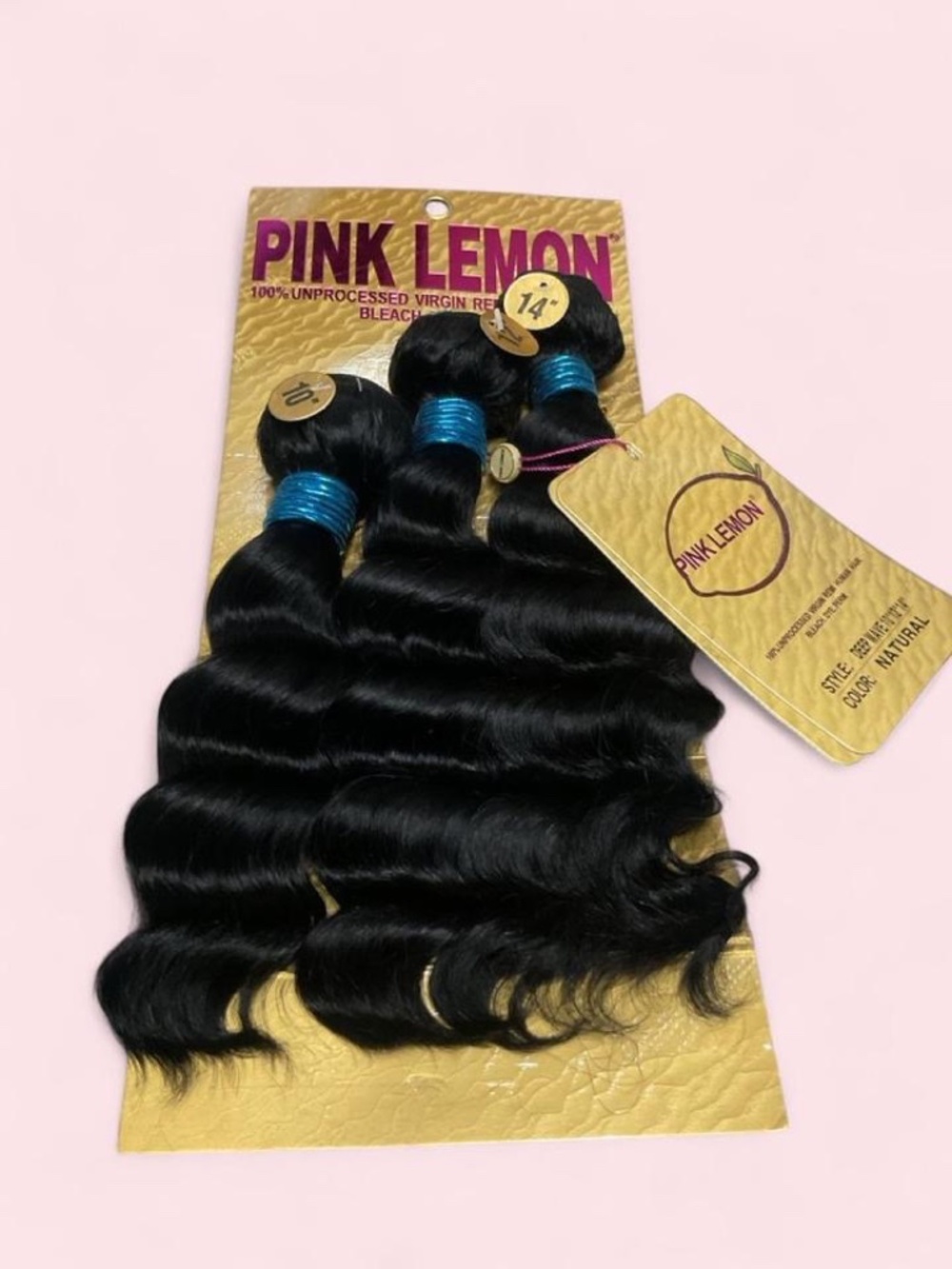 Pink Lemon 100% Human Hair Bundles - Picture 3 of 5